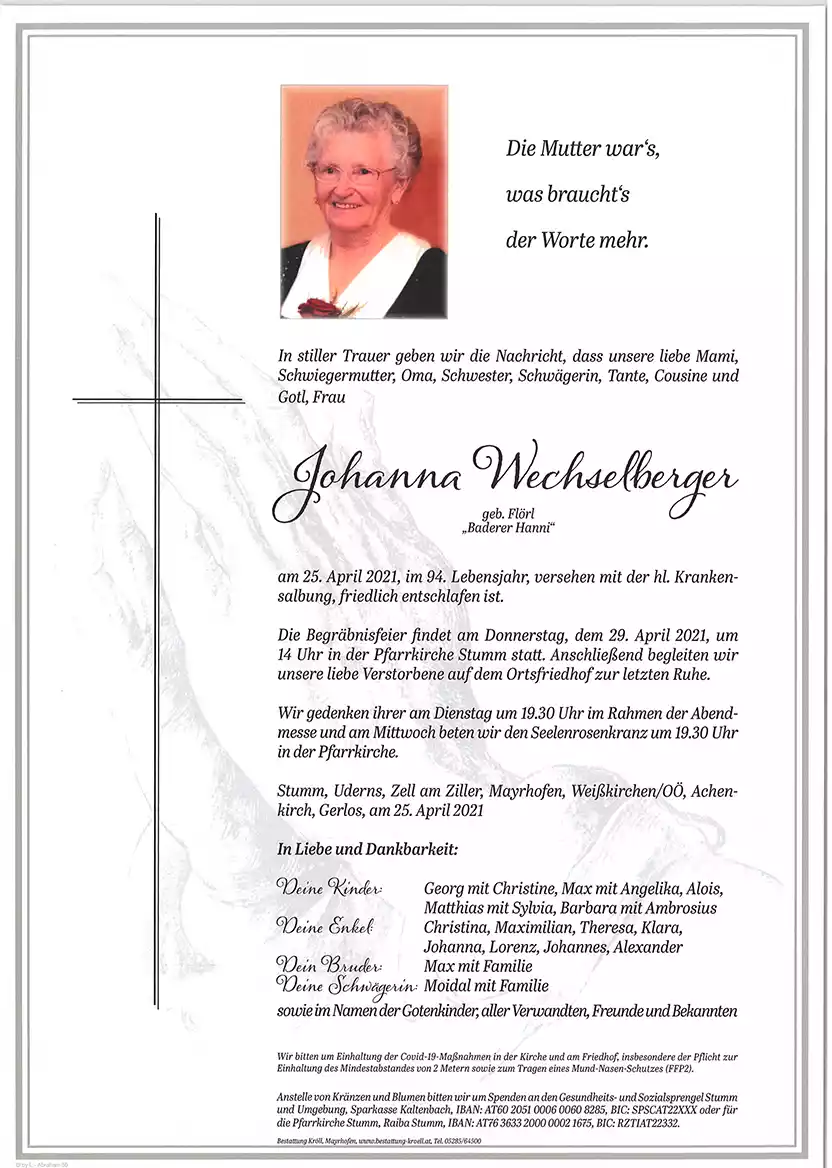 Parte von Johanna Wechselberger